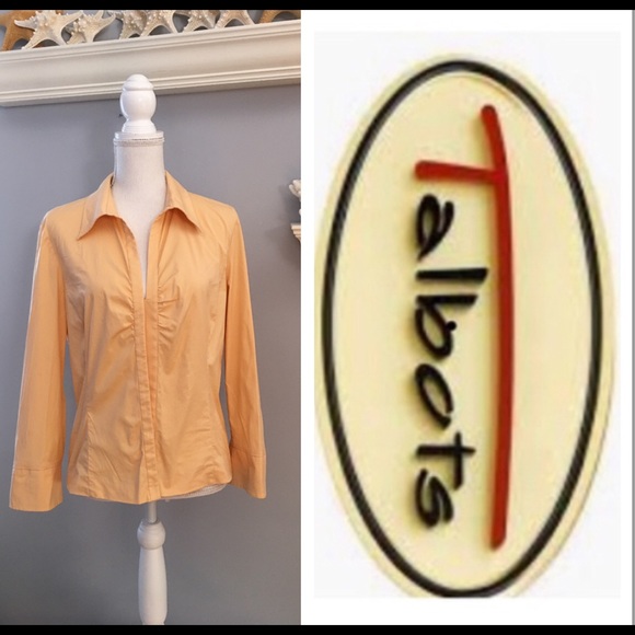 Beautiful Talbots stretch button down shirt sz 14 - Picture 1 of 10